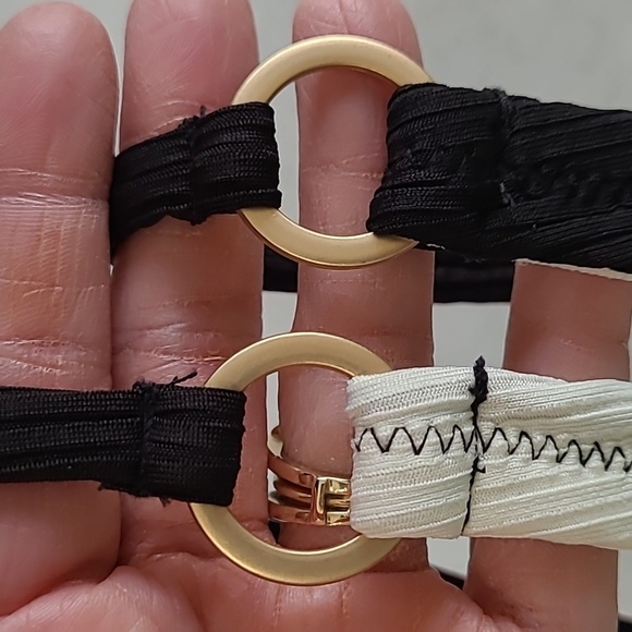 Jessica Simpson Black and Cream One Piece Swimsuit Size Small - Picture 3 of 8